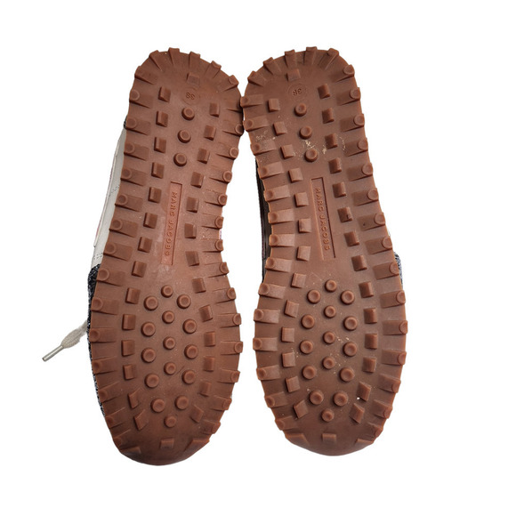 NWOB Marc Jacobs Astor bolt lighting women's glitter leather sneakers 7.5 - Picture 10 of 10